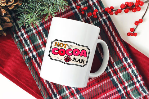 Hot Cocoa Bar, Sublimation PNG SVG futivesvg 