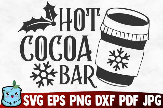 Hot Cocoa Bar SVG MintyMarshmallows 