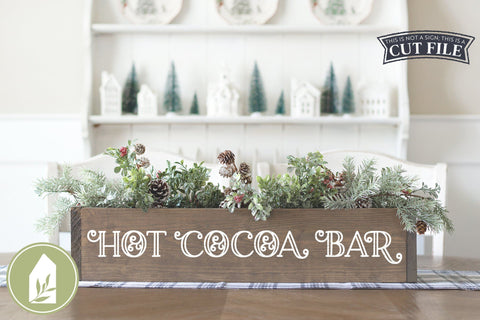 Hot Cocoa Bar SVG | Winter Sign SVG SVG LilleJuniper 