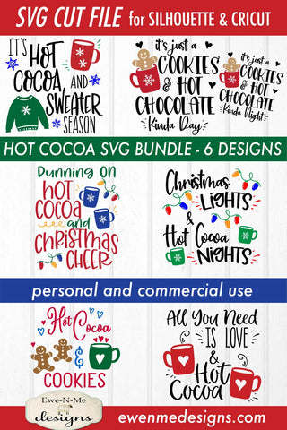 Hot Cocoa Bundle - Christmas Winter SVG Files SVG Ewe-N-Me Designs 