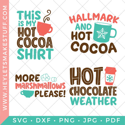 Hot Cocoa Bundle SVG Hey Let's Make Stuff 