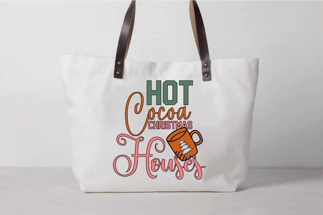 Hot Cocoa Christmas Houses Sublimation Sublimation Creativeart88 