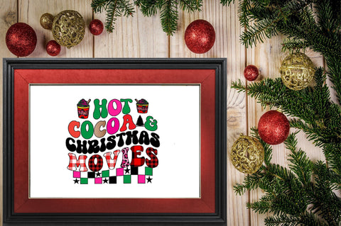 Hot cocoa & Christmas movies Sublimation SVGArt 