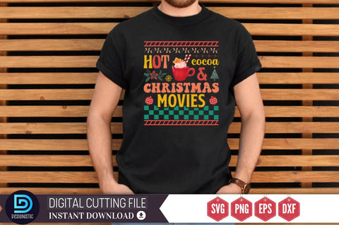 Hot cocoa & christmas movies SVG SVG DESIGNISTIC 