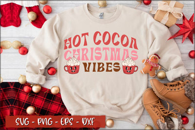 Hot cocoa christmas vibes Retro SVG SVG Shetara Begum 