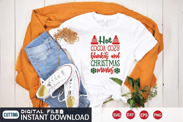 hot cocoa cozy blankets and christmas movies svg SVG designer krishna 