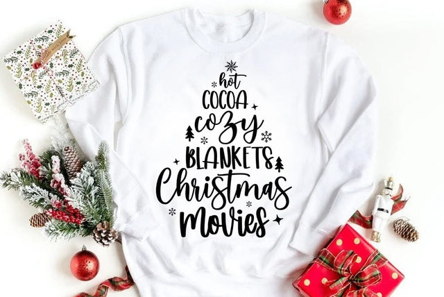 Hot cocoa cozy blankets christmas movies, Christmas SVG SVG FiveStarCrafting 