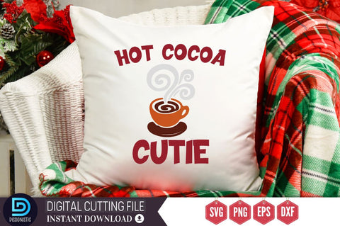 Hot cocoa cutie SVG, Hot cocoa cutie SVG DESIGNISTIC 