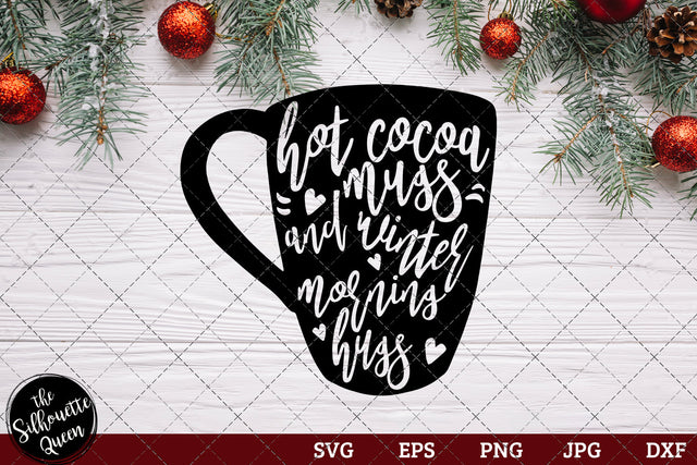 Hot Cocoa Mugs and Winter Morning Hugs SVG Loveleen Kaur 