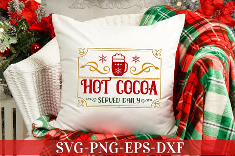 Hot cocoa served daily SVG SVG DESIGNISTIC 