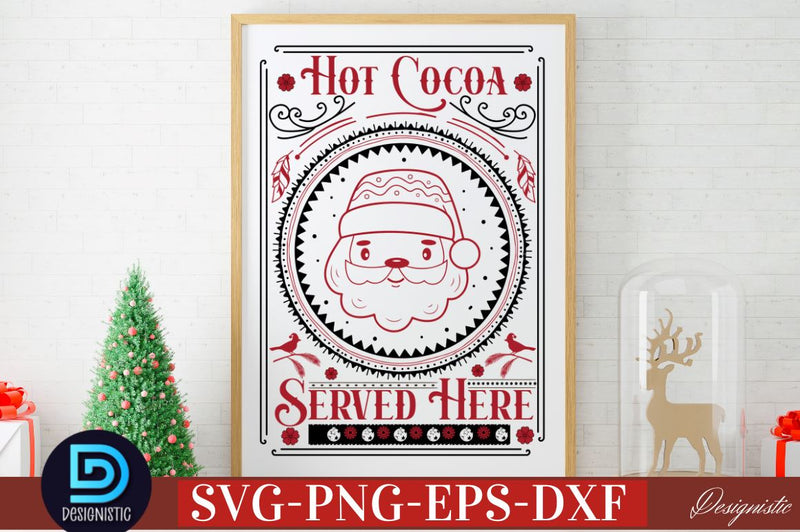 Hot cocoa served here SVG SVG DESIGNISTIC 