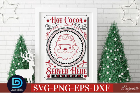 Hot cocoa served here SVG SVG DESIGNISTIC 