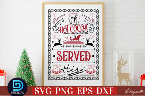Hot cocoa served here SVG SVG DESIGNISTIC 