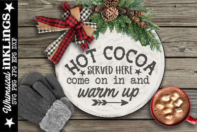 Hot Cocoa Served Here SVG SVG Whimsical Inklings 
