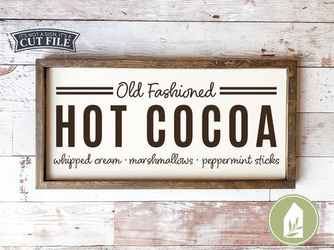 Hot Cocoa SVG | Autumn SVG | Farmhouse Sign Design SVG LilleJuniper 