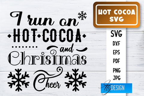 Hot Cocoa SVG Bundle | Winter Designs | Chocolate SVG SVG Fly Design 