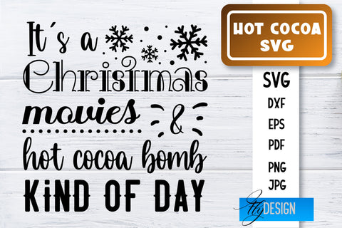 Hot Cocoa SVG Bundle | Winter Designs | Chocolate SVG SVG Fly Design 