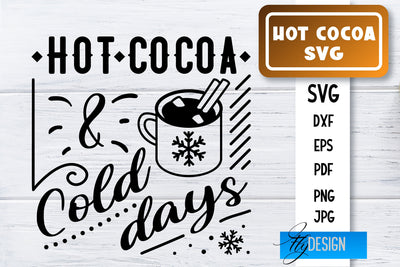 Hot Cocoa SVG | Winter Designs | Chocolate SVG SVG Fly Design 