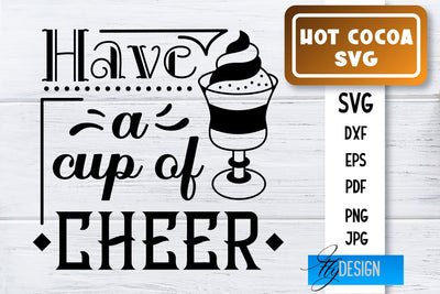 Hot Cocoa SVG | Winter Designs | Chocolate SVG SVG Fly Design 