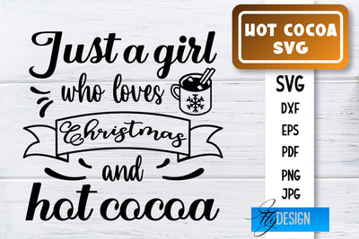 Hot Cocoa SVG | Winter Designs | Chocolate SVG SVG Fly Design 