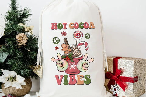 Hot COcoa Vibes Hippie Christmas Sublimation Sublimation LAM HOANG THUY 