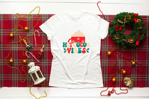Hot Cocoa Vibes | Retro Christmas SVG Design SVG CraftLabSVG 