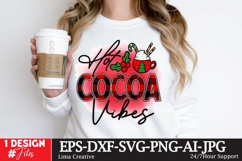 Hot Cocoa Vibes Sublimation Design Sublimation Insomnia Std 
