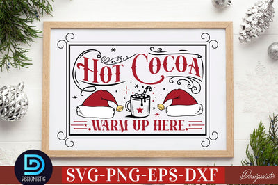 Hot cocoa warm up here SVG SVG DESIGNISTIC 