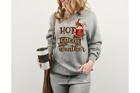 Hot Cocoa Weather, Gnome, Sublimation PNG, T-Shirt Design Sublimation Keepsake Treasures Designs LLC. 