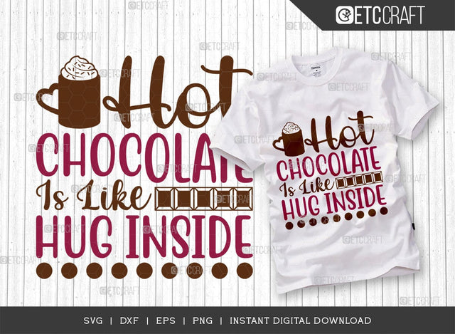 Hot Cocoa Weather SVG Cut File, Hot Chocolate Lover Svg, Hot Chocolate Quotes, Hot Chocolate Cutting File, TG 00612 SVG ETC Craft 
