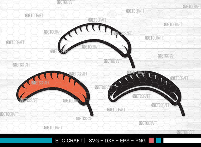 Hot Dog SVG | Fast Food Svg | BBQ Sauce Hot Dog Svg | Barbecue Sausage Svg | First Food Svg | Hot Dog Clipart SVG ETC Craft 