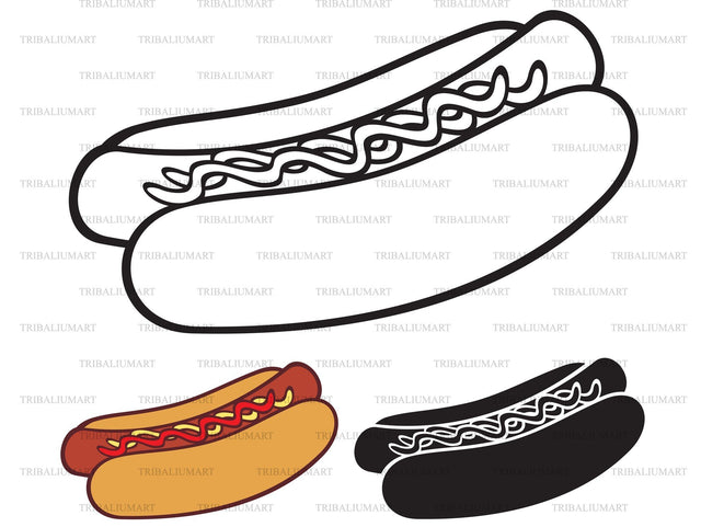 Hot dog SVG TribaliumArtSF 