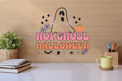 Hot Ghoul Halloween Ghost SVG PNG, Retro Sublimation SVGista 