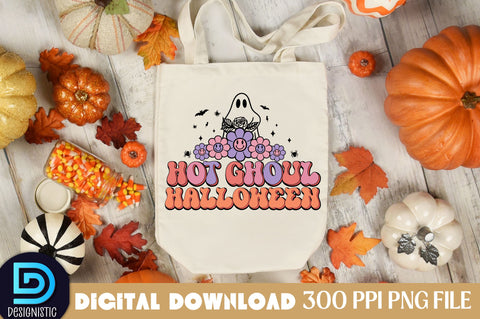 Hot ghoul Halloween, Halloween Sublimation Design Sublimation DESIGNISTIC 