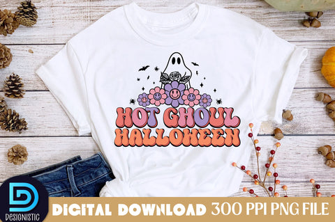 Hot ghoul Halloween, Halloween Sublimation Design Sublimation DESIGNISTIC 