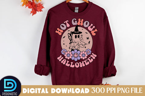 Hot ghoul Halloween, Halloween Sublimation Design Sublimation DESIGNISTIC 