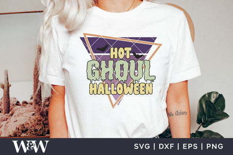 Hot Ghoul Halloween SVG | Retro Halloween SVG SVG Wood And Walt 