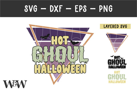 Hot Ghoul Halloween SVG | Retro Halloween SVG SVG Wood And Walt 