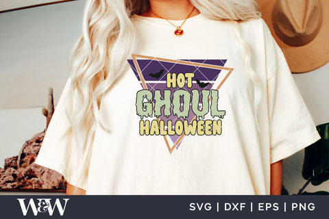 Hot Ghoul Halloween SVG | Retro Halloween SVG SVG Wood And Walt 