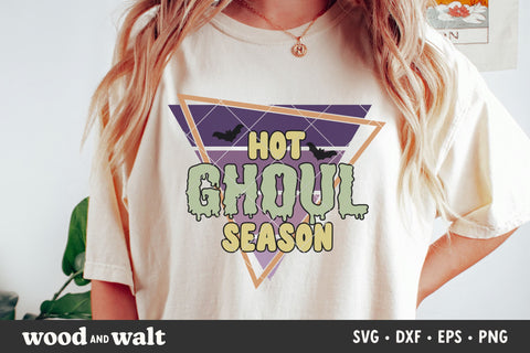 Hot Ghoul Season SVG | Retro Halloween SVG SVG Wood And Walt 