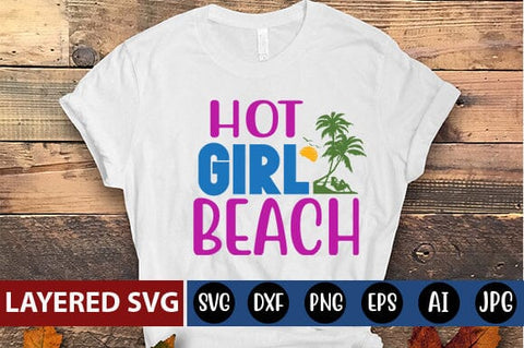 Hot Girl Beach Svg Cut File SVG Blessedprint 