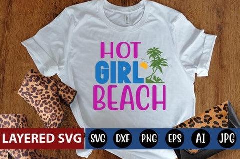 Hot Girl Beach Svg Cut File SVG Blessedprint 