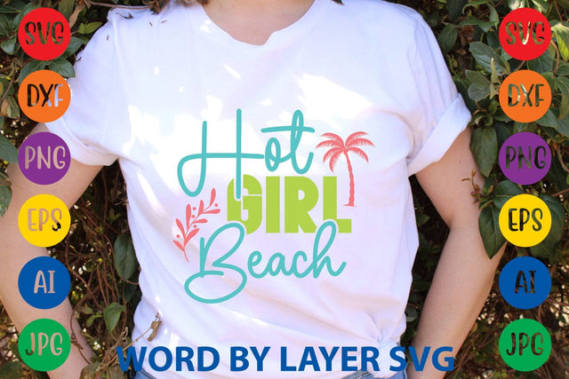 Hot Girl Beach SVG Design SVG Rafiqul20606 