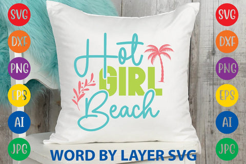 Hot Girl Beach SVG Design SVG Rafiqul20606 