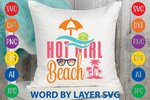 Hot Girl Beach SVG Design SVG Rafiqul20606 
