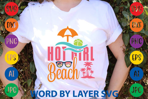 Hot Girl Beach SVG Design SVG Rafiqul20606 