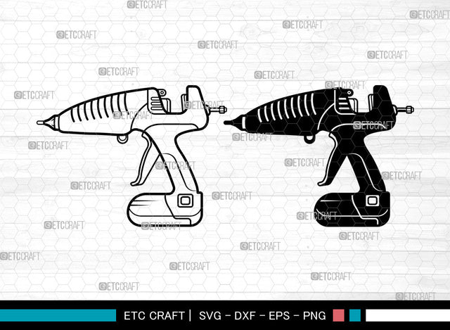 Hot Glue Gun SVG, Carpenter Svg, Glue Gun Svg, Builder Svg, Hot Glue Gun Svg SVG ETC Craft 