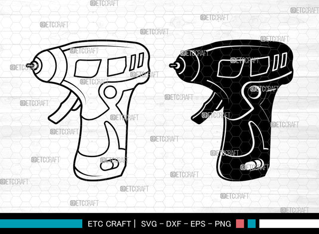 Hot Glue Gun SVG, Carpenter Svg, Glue Gun Svg, Builder Svg, Hot Glue Gun Svg SVG ETC Craft 
