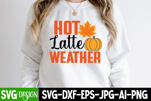 Hot Latte Weather SVG Cut File SVG BlackCatsMedia 