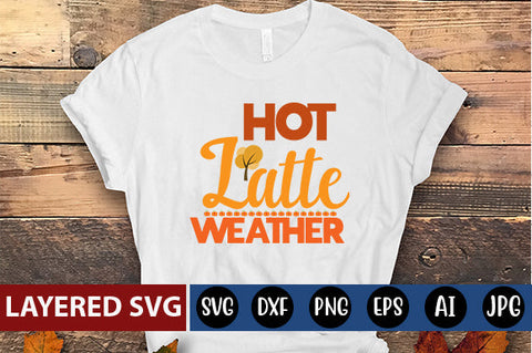 hot latte weather svg cute file SVG Blessedprint 